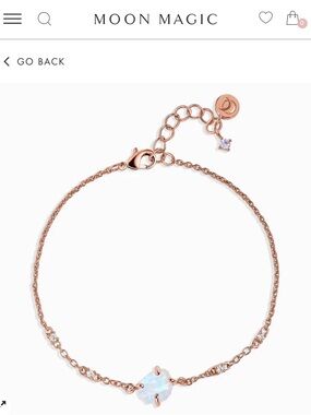 Moon Magic Rose Gold  Moonstone Bracelet